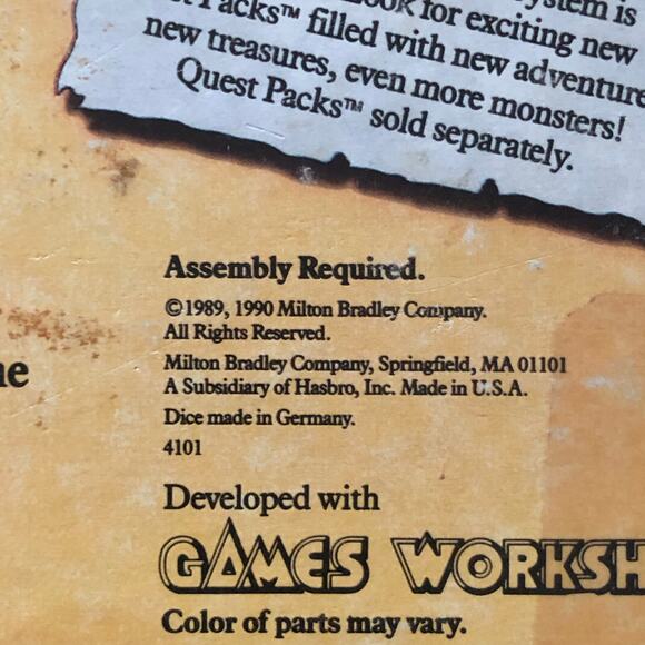 HeroQuest Game System BOX ONLY
 Original 1980’s Good For Starter Box See Photos - Picture 4 of 14